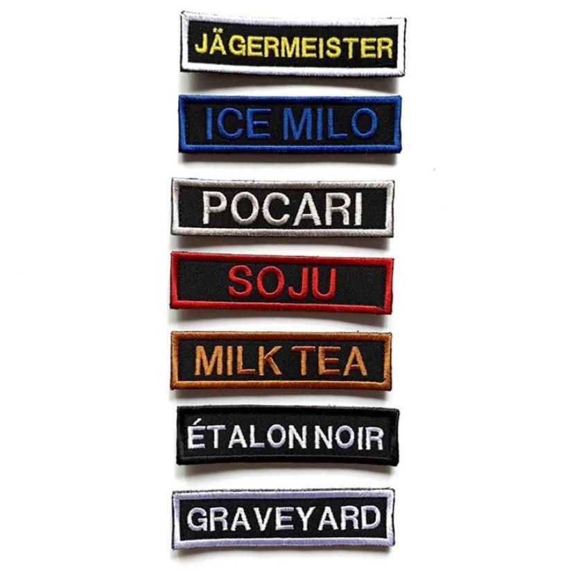 TShirts Luggage Bag Tags Backpacks Caps Hats Velcro Patches T92 Custom Embroidery